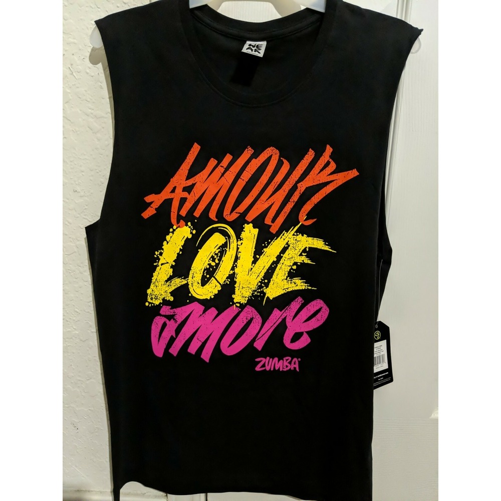 Men's AMOR LOVE AMOR by Zumba Wear Instructor Muscle Tank Size XS NEW